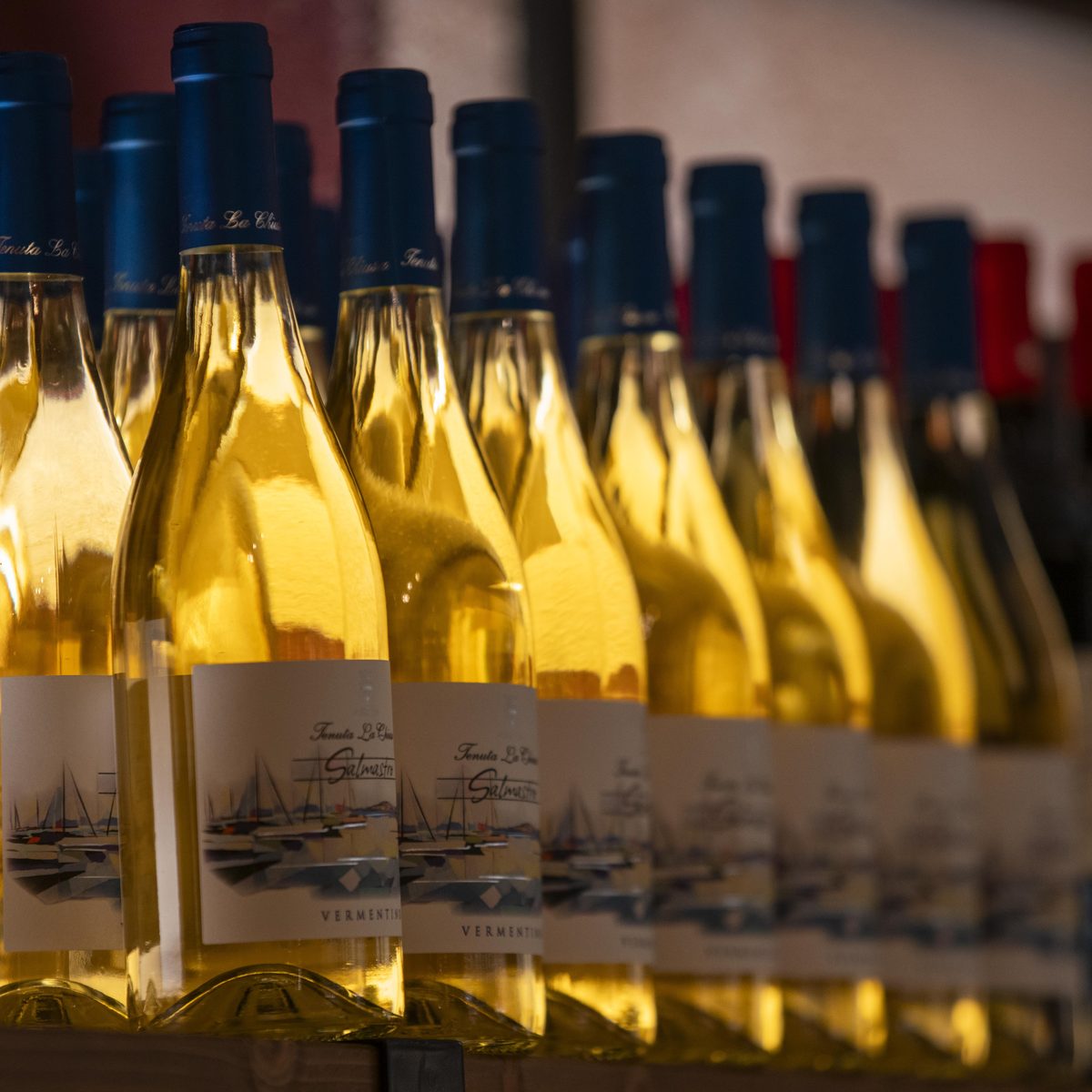 Bottiglie di Vermentino Tenuta La Chiusa dell'Isola d'Elba